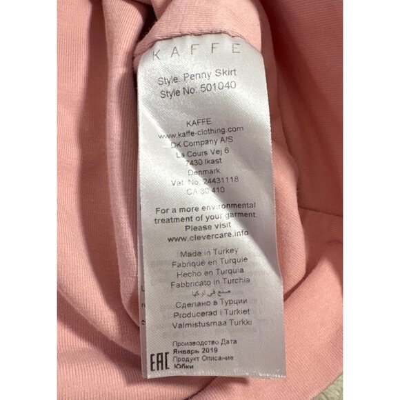 Kaffe Womens Penny Skirt XXL Pretty in Pink Stretch Cotton Blend - Picture 3 of 7